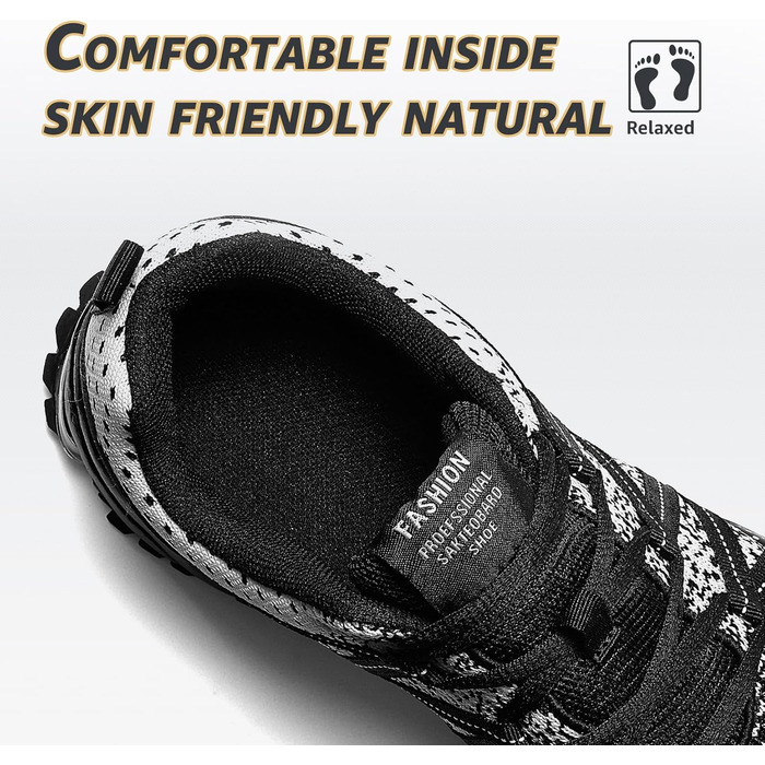 Кросівки ASHION для чоловіків: спортивні, для бігу, повсякденні, легкі, дихаючі, розмір 39 EU, білий/чорний