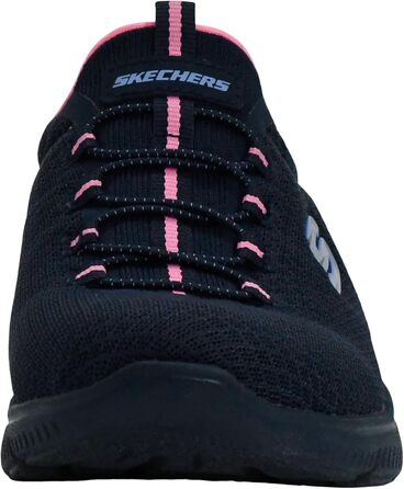 Кросівки Skechers Summits Simply Special для жінок (37.5 EU, широка колодка, темно-синій, рожевий)