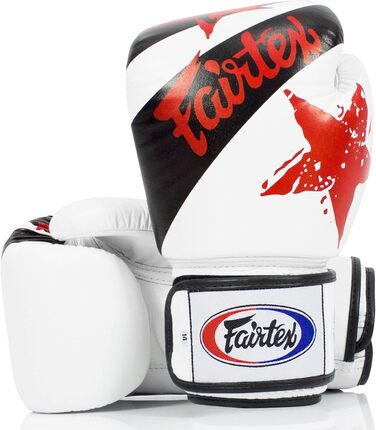 Fairtex BGV1 боксерські рукавички для муай-тай, спарингів, MMA, унісекс, 12 унцій, білий, легкі, амортизуючі, преміум-якість