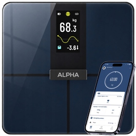 Електронні ваги для ванної Alpha — Аналітичні, з BMI та додатком українською