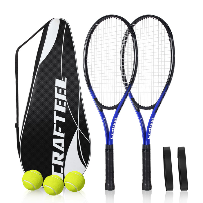 Тенісний набір 2 шт. для сім'ї: 27 дюймів, 68.6 см, для початківців, блакитний