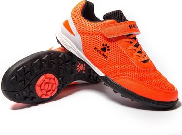 Дитячі футбольні бутси для штучного поля: тренувальні кросівки для хлопчиків та дівчаток, унісекс (33 EU, помаранчевий)