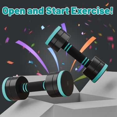 Набір гантелей Dripex, регульовані, сталеві, 2 шт. (2.5кг x 2, 5кг x 2, 10кг x 2) для дому