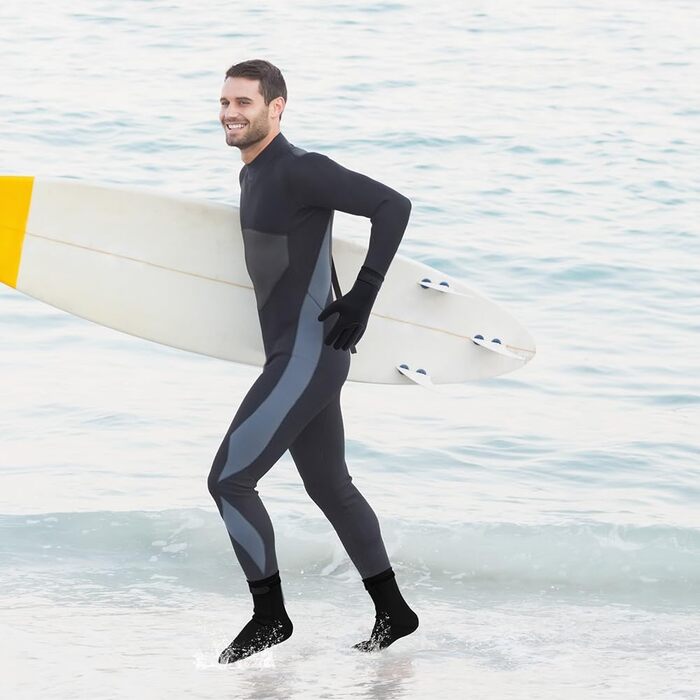 AOOSA Неопренові рукавички та шкарпетки для плавання, унісекс, 3 мм, чорні, M. Захист від ковзання, для дайвінгу, серфінгу, снорклінгу