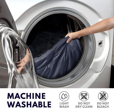 Спальний мішок XXL для дорослих, тепла погода, для кемпінгу, зимових походів, полювання та подорожей (3,2 кг, блакитний)