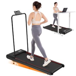 Біговий тренажер LIKESPORTING: компактний, з регулюванням нахилу, тримачем для планшета та пультом керування. Для дому та офісу, чорний