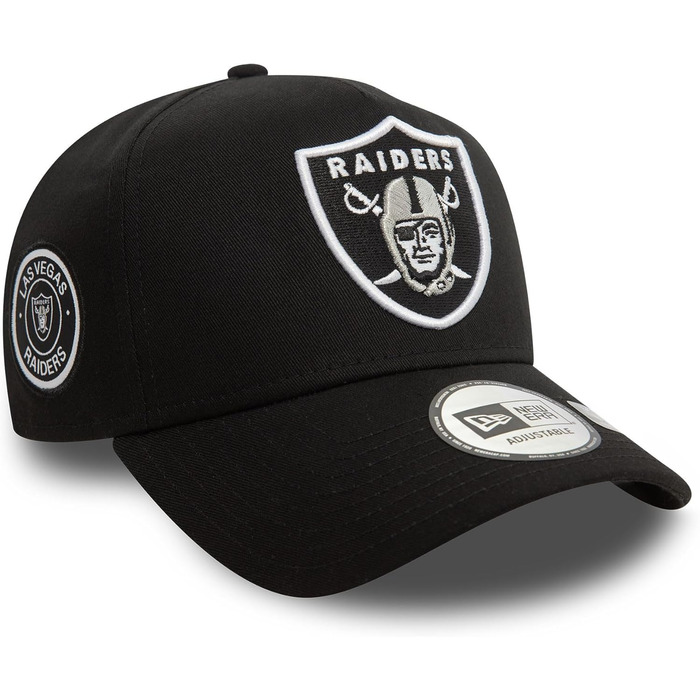 Кепка New Era NFL Las Vegas Raiders з логотипом команди, регульована, вигнутий козирок, універсальний розмір