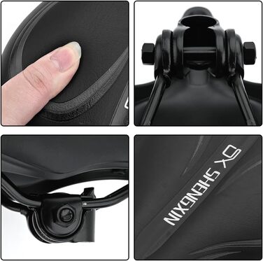 Сідло велосипедне з губчастою підкладкою, водонепроникне сідло для гірського велосипеда, з PU шкіри, вузьке сідло для гірського велосипеда, складного велосипеда, шосе, спін-байка, тренажера