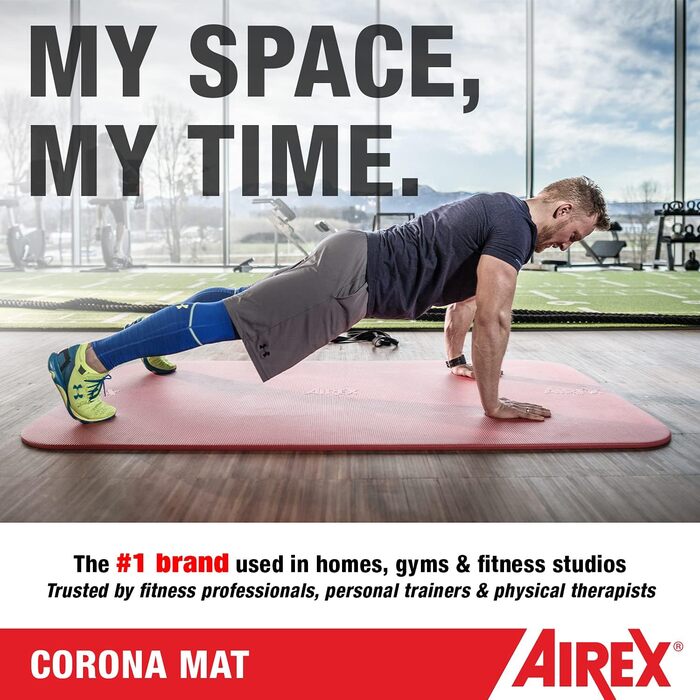 Гімнастичний килимок Airex Corona 200, синій, для йоги та фітнесу