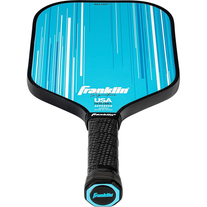 Професійна ракетка для піклболу Franklin Sports Signature Series з покриттям MaxGrit, турнірна, сертифікована USAPA