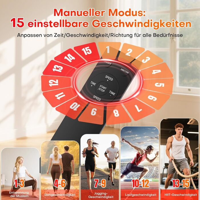 Еліптичний тренажер під стіл для дому, 2 в 1 електричний з 15 швидкостями та 3 автоматичними режимами, тренажер для ніг для літніх людей з пультом дистанційного керування, тихий та портативний (рожевий, 15 швидкостей + 3 автоматичні режими)