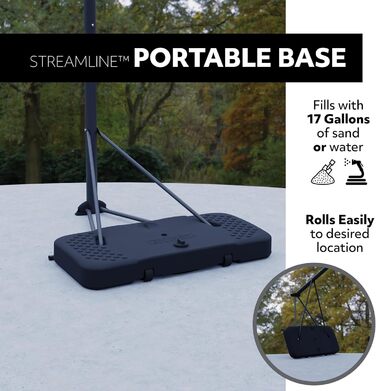 Баскетбольне кільце Lifetime Buzzer Beater мобільне, кольорове, M (17046)