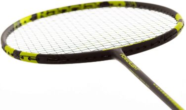 Бадмінтонна ракетка Babolat Power Light, універсальна, чорна/жовта, з натягнутою струною, у комплекті чохол