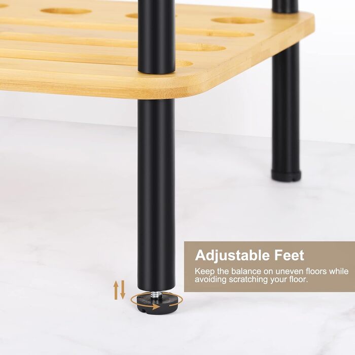 Стійка для більярдних київ на 6 київ Boden, бамбук, натуральний бамбук, для клубу та ігрової кімнати