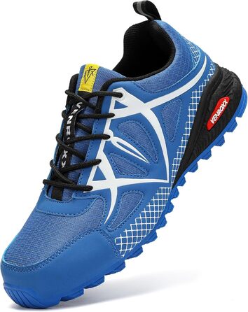 Чоловічі трекінгові кросівки для трейлраннінгу. Легкі, дихаючі, з антиковзкою підошвою. Розміри 39-48, колір блакитний.