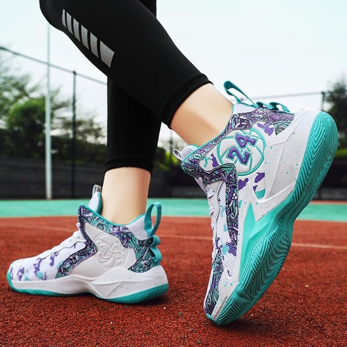 Баскетбольні кросівки для чоловіків та жінок, спортивні, для ходьби, легкі, снікерси, неслизькі, зносостійкі, розміри 36-45 EU, білі, зелені