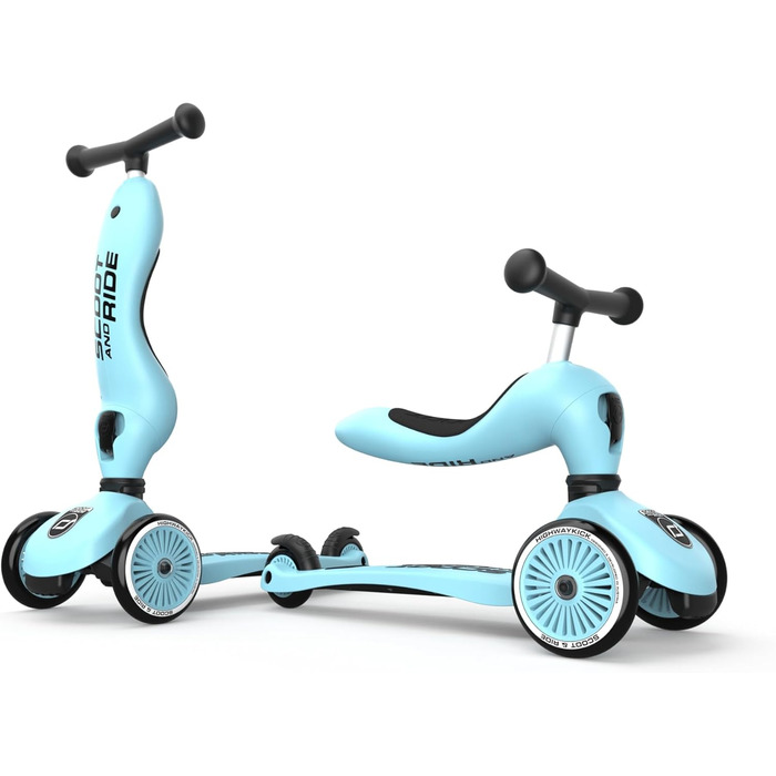 Highway Kick 1 Scoot & Ride 2-в-1 кікборд зі сидінням (блакитний, універсальний розмір)