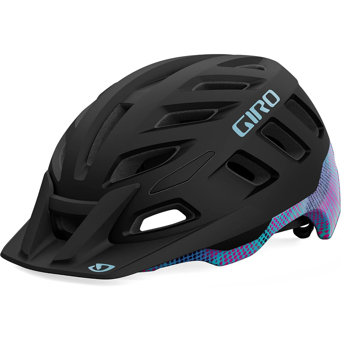Велосипедний шолом Giro Radix для жінок All Mountain MTB, матовий чорний/бірюзовий, 2022