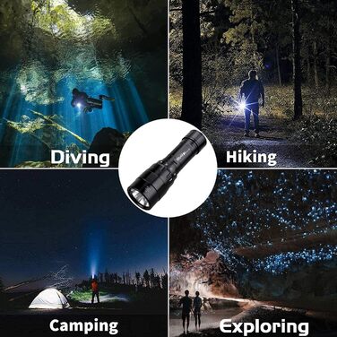 Ліхтар під водою Wurkkos DL10R: 4500 Lumen, XHP70.2 LED, USB-C, IPX8, для дайвінгу та підводного полювання