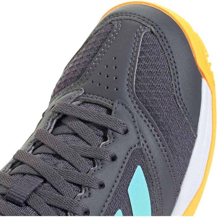 Дитячі кросівки Adidas Ligra 8 для залу (33 EU, Aurora Onix Flash Aqua Semi Lucid Red)