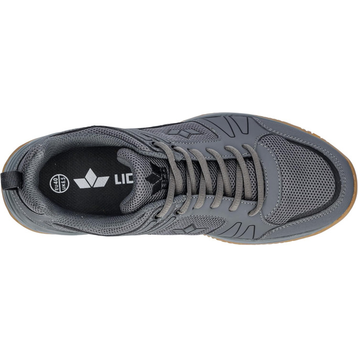 Залкові кросівки Lico Clarity для занять спортом (36 EU, сірий, чорний)