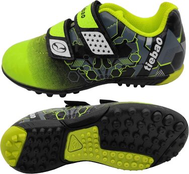 Дитячі футбольні бутси для гри на твердих ґрунтових покриттях, розмір 25-37, зелені