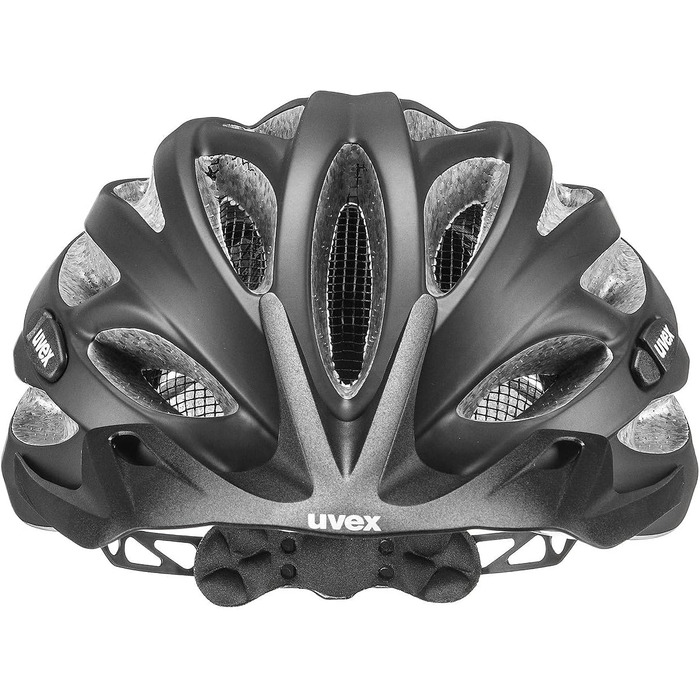 Велосипедний шолом Uvex Oversize, чорний матовий/сріблястий, 61-65 см