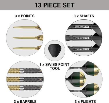 Дротики Target Darts Cult Envy 90% вольфраму Swiss Point сталевий наконечник 22 г Envy 03