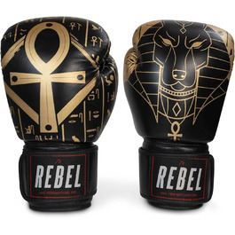 Боксерські рукавички Rebel Anubis PRO з натуральної шкіри для чоловіків і жінок, для боксу, MMA, муай-тай, кікбоксингу, 8-16 oz
