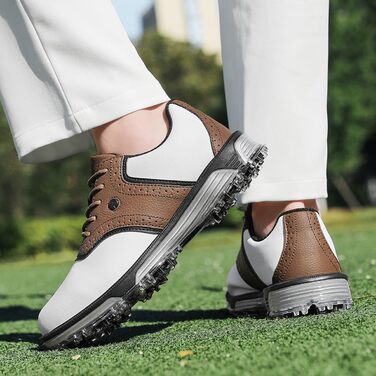 Гольф-взуття чоловіче ULTIANT водонепроникне, без шипів, класичне, зручне, коричневе, 42 EU