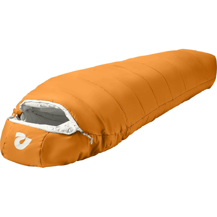 Спальний мішок Retrospec Dream 15°C, мумія, для кемпінгу, Regular (сірий)