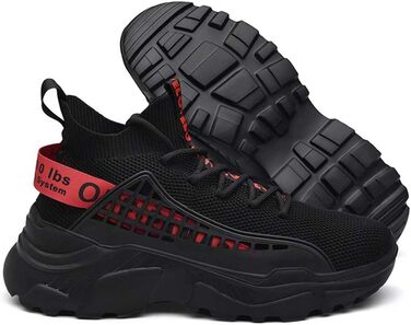 Чоловічі кросівки FUSHITON: дихаючі спортивні, легкі, повсякденні, для бігу по місту, стильні фітнес-кросівки, чорні, 43 EU