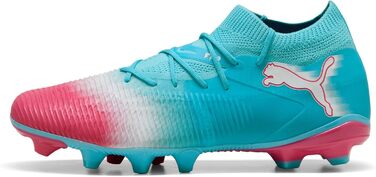 Футбольні бутси PUMA Future 8 Match Fg/Ag для унісекс, біло-чорно-червоні, розмір 40.5 EU