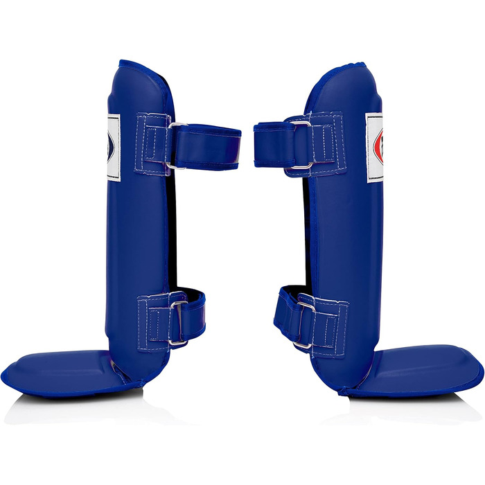 Захист гомілки Fairtex SP3 для муай-тай та MMA, синій, розмір L, легкі та міцні, для чоловіків, жінок і дітей