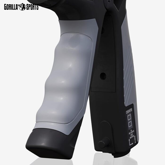 Регульовані гріпси Gorilla Sports® 5-60 кг з лічильником, нековзні - тренажер для пальців, передпліч, кистей рук та збільшення сили хвата для фітнесу та силових тренувань