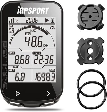Велокомп'ютер iGPSPORT BSC100S, бездротовий, 2.6