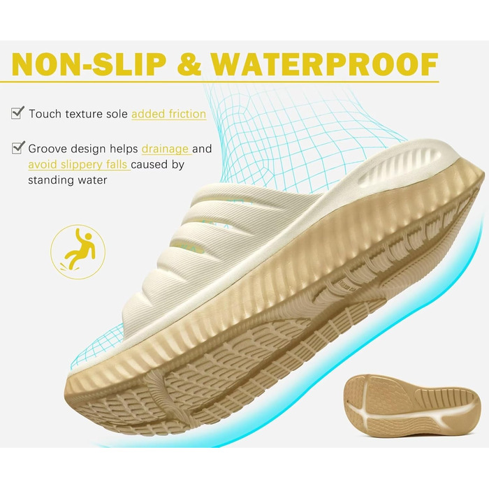 Жіночі сандалі KuaiLu для відновлення, ортопедичні з підтримкою склепіння стопи, бежево-хакі, 40 EU