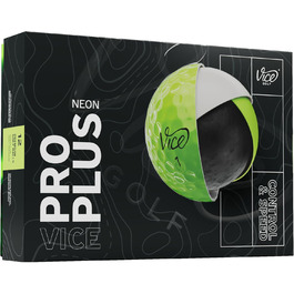 Гольф-м'ячі Vice Pro Plus 2024 (лайм)