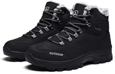 Чоловічі зимові черевики для трекінгу та хайкінгу, водонепроникні, з утеплювачем, чорні (40 EU)
