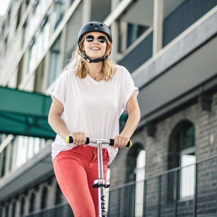 Самокат HUDORA BigWheel 205 для міста, складаний, з замком, регульований, для дітей і дорослих, до 100 кг, від 6 років