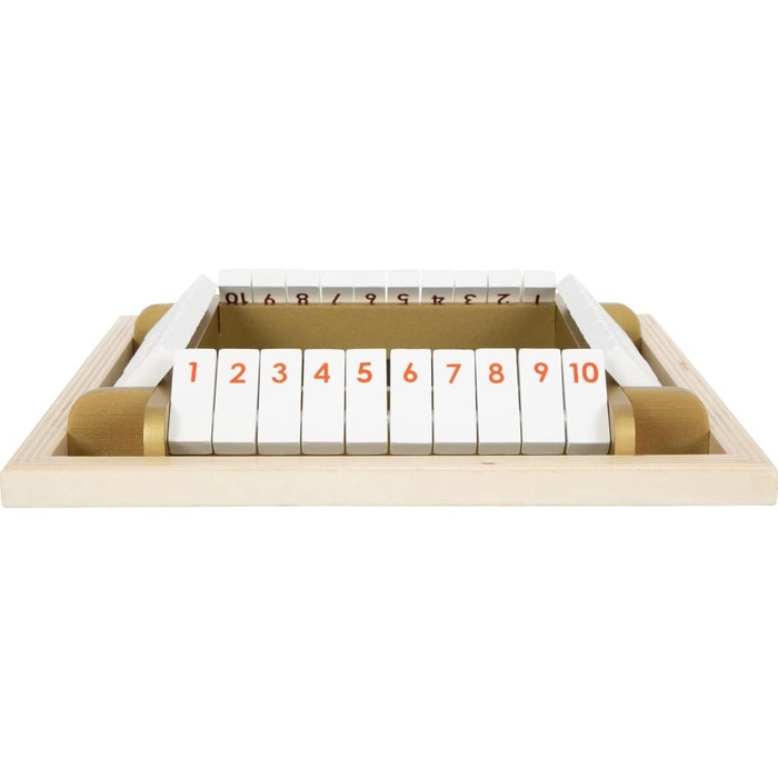 Настільна гра Small Foot Shut The Box Gold Edition, кубикова, для всієї родини, від 6 років, арт. 12364, різнокольорова
