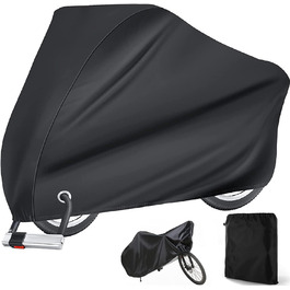 Водонепроникний чохол для велосипеда на 2 велосипеди, 210D Oxford, 170x60x85cm, чорний