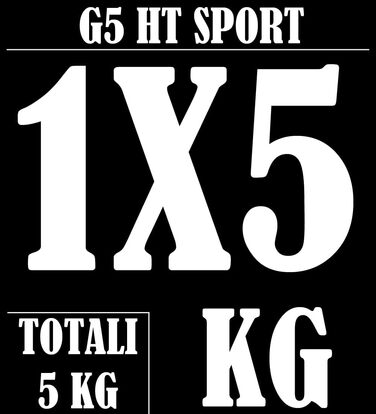Гантельний диск чавунний G5 HT SPORT 5 кг, 25 мм, для фітнесу та домашнього спортзалу