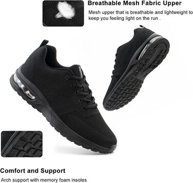 Кросівки для бігу Hitmars: чоловічі та жіночі, спортивні, тенісні, фітнес, бігові, легкі, чорні, білі, розміри EU 36-48