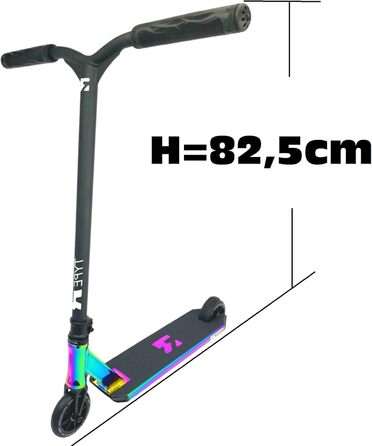 Трюковий самокат Root Industries R-Type 82,5 см, неохром, для парку та трюків + стікер Fantic26