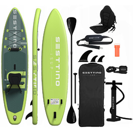 Надувна SUP-дошка SESTTINO для плавання 350 см, повний комплект Stand Up Paddle