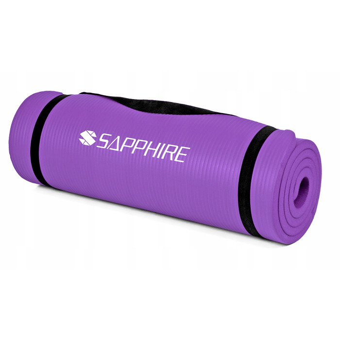 Килимок для фітнесу Sapphire, 180 см x 61 см, фіолетовий