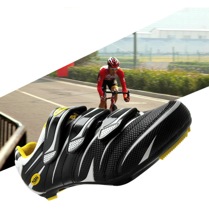 Велосипедні кросівки Msport для чоловіків та жінок – дихаючі велотуфлі, сумісні з Peloton, SPD, SPD-SL та Look Delta педальними системами, 38 EU, білі