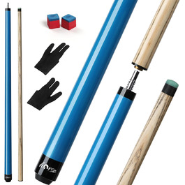 Біліардний кий Horse з наконечниками 13 мм, 147 см, з рукавичками та крейдою. Дерев'яний кий для більярду для дорослих. Стильний дизайн, вага 540/600 г