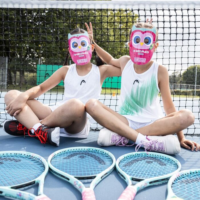 Дитяча тенісна ракетка HEAD Coco Junior 8-10 років, рожева/блакитна